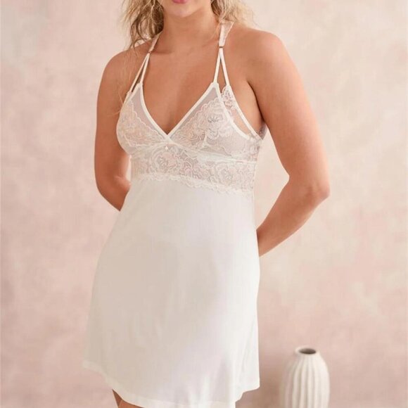 Other - Fleurt Lace T-Back Chemise in Ivory – Bridal & Everyday Lingerie